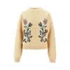 Etro Wool And Cashmere Jumper With Embroidery In Neutral