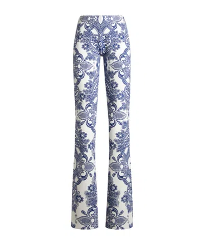 ETRO ETRO LACE-MOTIF KNIT TROUSERS