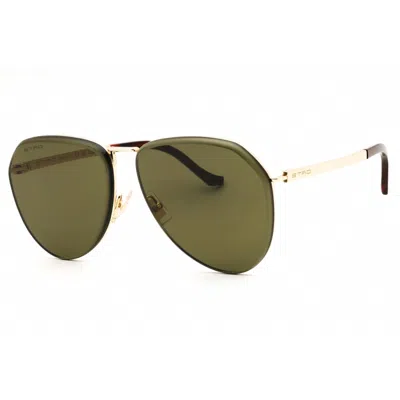 Etro Ladies Rose Gold Tone Aviator Sunglasses 0033s