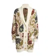 Etro Oversized Jacquard-knit Wool-blend Cardigan In Ivory