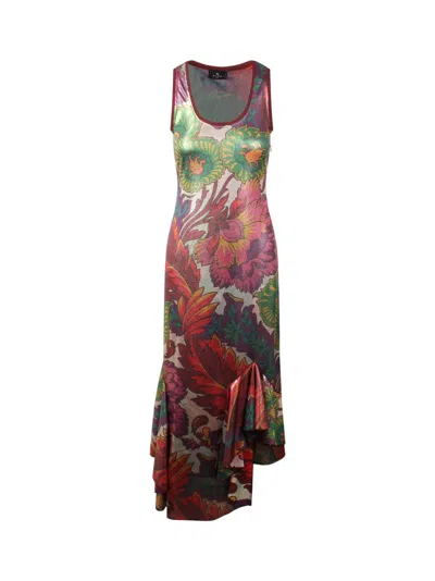 ETRO ETRO LAMINATED JERSEY DRESS