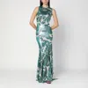 Etro Laminated Jersey Dress With Paisley Print Women In Multicolor