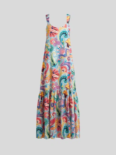 ETRO LANGES KLEID MIT VOLANT