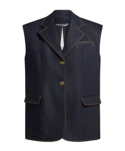 ETRO LUREX DENIM VEST