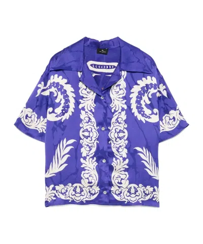 ETRO ETRO FLORAL-PRINTED SATIN SHIRT