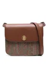 Etro Essential Large Crossbody Bag In Brown