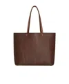 Etro Medium Canvas Shopping Bag With Paisley Pattern In Brown