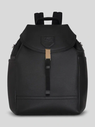 Etro Large Leather Backpack