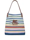 Etro Large Libra Tote Bag In Blue