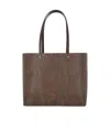 Etro Brown Shopper With All-over Jacquard Paisley Pattern In Brown