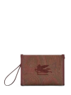 Etro Large Paisley Love Trotter Pouch In Red