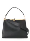 Etro Vela Leather Shoulder Bag In Black
