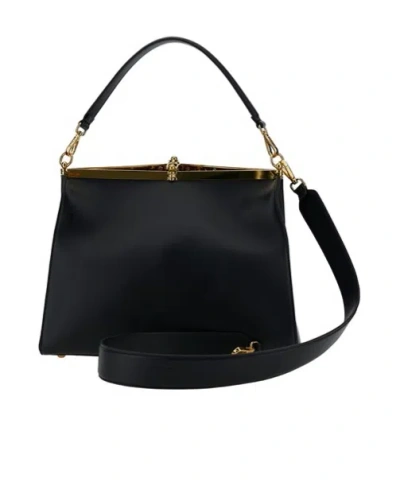 Etro Large Vela Bag In Black