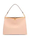 Etro Large Vela Leather Tote Bag In Neutral