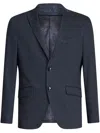Etro Layered Houndstooth Blazer In Blue