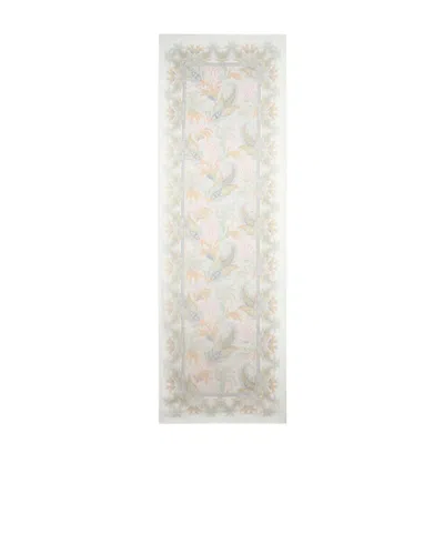 Etro Leaf Pattern Silk Scarf In White