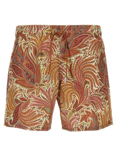 Etro Paisley Swimsuit In Multicolor