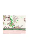 Etro Scarf In Print On White Base