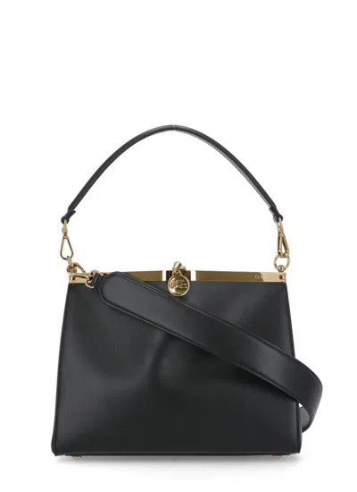Etro Leather Bag In Black