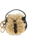 Etro Multicolor Charm Keyring In Brown