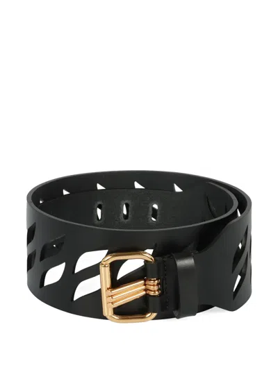 Etro Leather Belt In Black