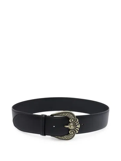 Etro Leather Belt In Black