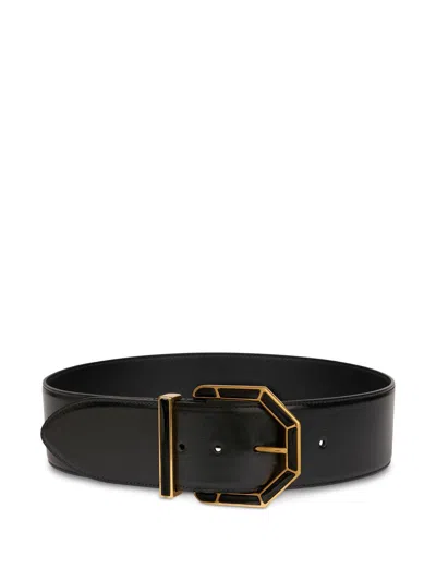 Etro Leather Belt In Black