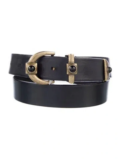 Pre-owned Etro Leather Belt In Black