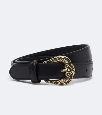 Etro Leather Belt In Black