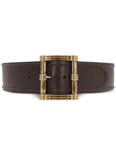 Etro Leather Belt In Brown