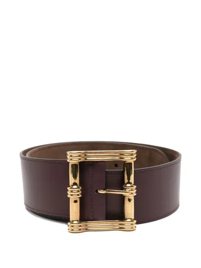 Etro Leather Belt In Brown