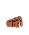 Etro Leather Belt In Brown