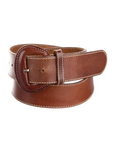 Pre-owned Etro Leather Belt In Brown