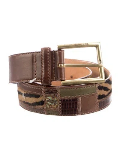 Pre-owned Etro Leather Belt In Brown