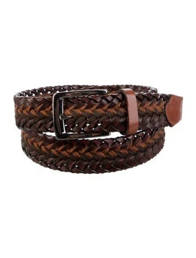 Pre-owned Etro Leather Belt In Brown