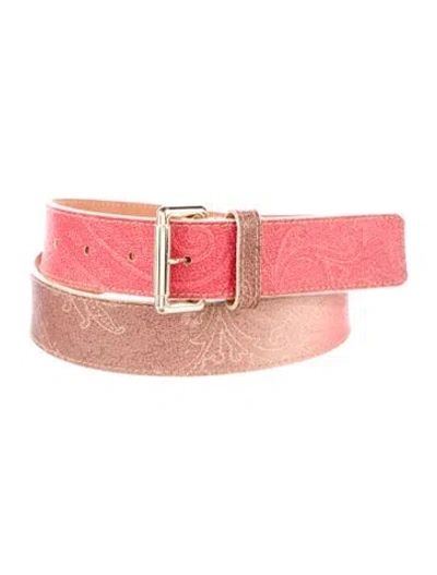 Pre-owned Etro Leather Belt In Multi