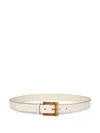 Etro Leather Belt In White