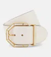 Etro Leather Belt In White