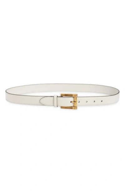 Etro Leather Belt In White