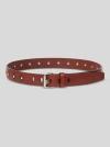 Etro , Leather Belt With Studs, Man, Size 105