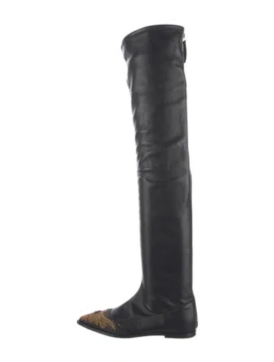 Pre-owned Etro Leather Boots In Black