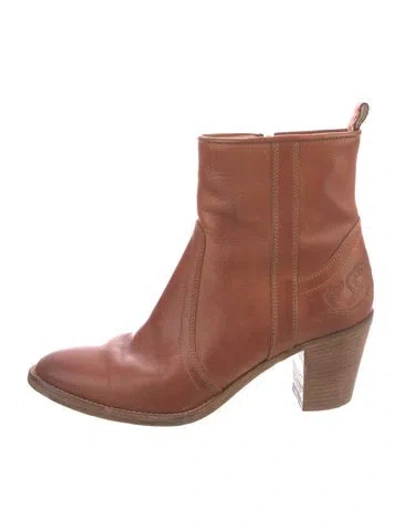 Pre-owned Etro Leather Boots In Brown
