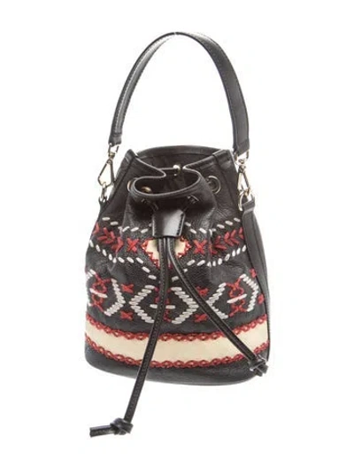 Pre-owned Etro Leather Bucket Bag W/ Tags In Multi