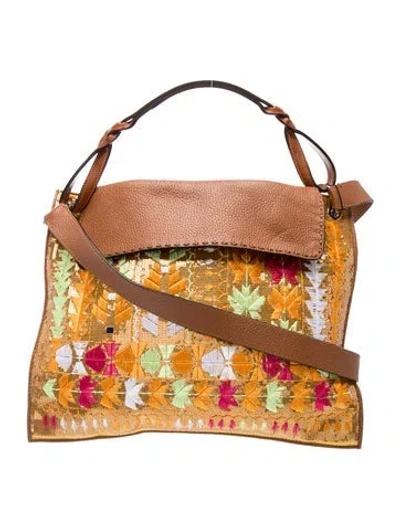 Pre-owned Etro Leather Crossbody Bag In Neutral