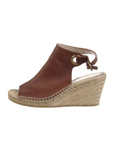 Pre-owned Etro Leather Espadrilles In Brown