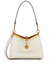 Etro Structured White Calf Leather Vela S Bag In White