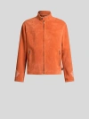 Etro Leather Jacket In Orange