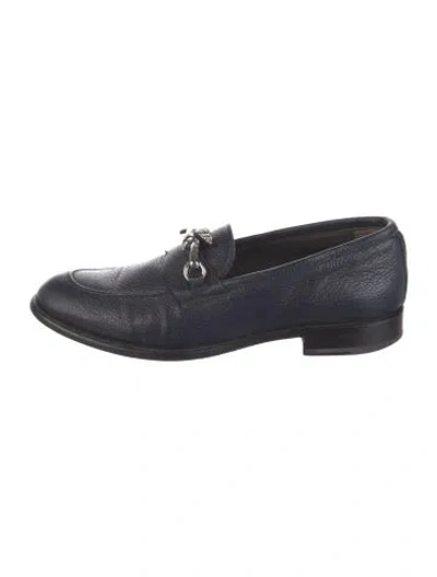 Pre-owned Etro Leather Loafers In Blue