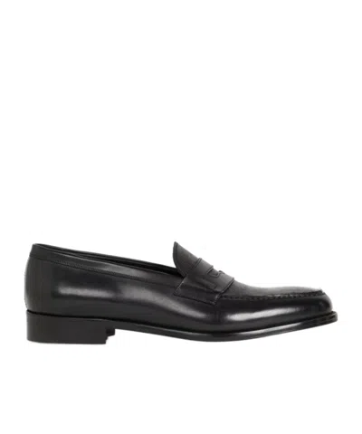 Etro Leather Loafers With Paisley Detail In Multi