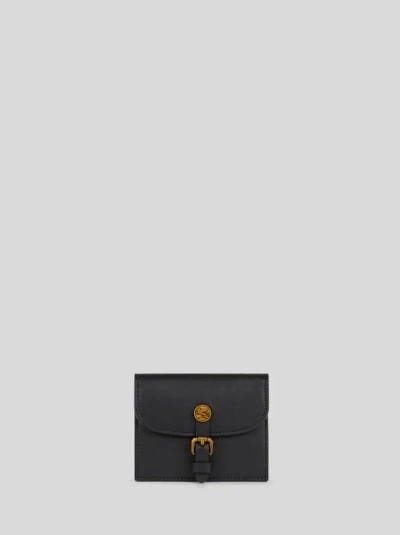 Etro , Leather Pony Card Holder, Woman, Black
